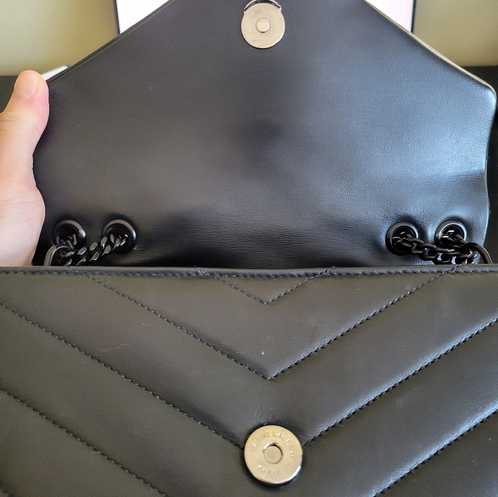 authentic ysl quilted leather Small lou lou Bag - Picture 13 of 16